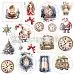 Бумага 30х30 см "Happy Holidays. Картинки" (ScrapAndMe)
