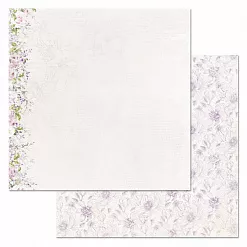Набор бумаги 20х20 см "Цветочная вуаль", 12 листов (ScrapMania)