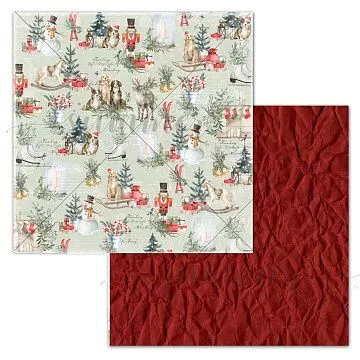 Бумага 30х30 см "Зимние забавы. Особенный день" (Summer Studio)