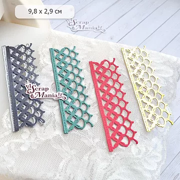 Нож "Кружевной бордюр", 9,8х2,9 см (ScrapMania)