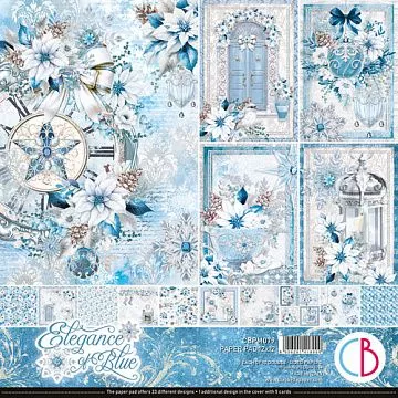 Набор бумаги 30х30 см "Elegance of Blue", 12 листов (Ciao bella)