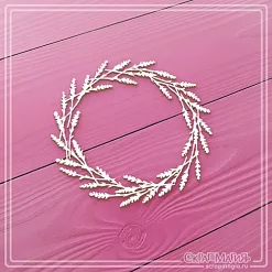 Чипборд "Лавандовый венок. Малый" (СкрапМагия) Чипборд "Лавандовый венок. Малый" (СкрапМагия)