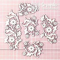 Чипборд "Фрагменты фоновые", 11х5 см (Scrapiki)