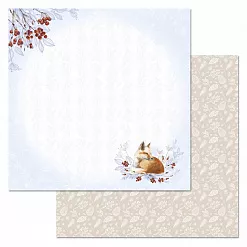 Набор бумаги 20х20 см "Снежная клюква", 12 листов (ScrapMania) Набор бумаги 20х20 см "Снежная клюква", 12 листов (ScrapMania)