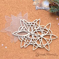 Шейкер "Фономикс. Новогодний. Снежинка 2 большая", 9,7х9,7 см (ScrapMania) Шейкер "Фономикс. Новогодний. Снежинка 2 большая", 9,7х9,7 см (ScrapMania)