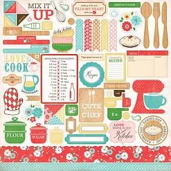 Набор бумаги 30х30 см "Homemade with Love", 12 листов (Carta Bella) Набор бумаги 30х30 см "Homemade with Love", 12 листов (Carta Bella)