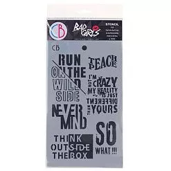 Трафарет 12х20 см "Think Outside the Box" (Ciao bella)