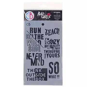 Трафарет 12х20 см "Think Outside the Box" (Ciao bella)