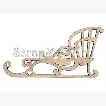 Декоративный элемент "Саночки" (Чип Арт)