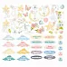 Набор высечек из бумаги "Небесное приключение", 55 шт (ScrapMania)