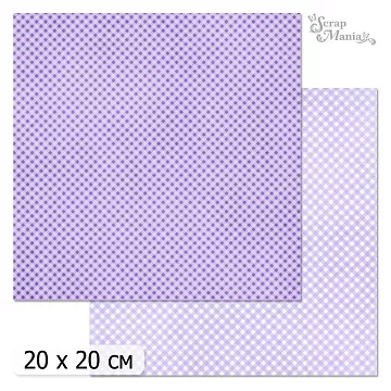 20х20 Бумага "Фономикс. Клетка. Дизайн 7" (ScrapMania)