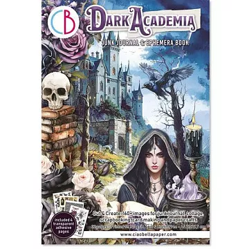 Набор бумаги А4 с наклейками "Dark Academia. Для вырезания", 16 листов (Ciao Bella)