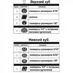 Установщик люверсов Crop-A-Dile в коробке с комплектом люверсов (We R Memory Keepers)