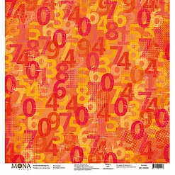 Бумага "School. Цифры" (MonaDesign)