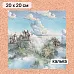 Калька 20х20 см "Лукоморье 13", плотность 110 гр/м2 (ScrapMania) Калька 20х20 см "Лукоморье 13", плотность 110 гр/м2 (ScrapMania)