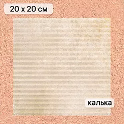 Калька 20х20 см "Школьная жизнь 12", плотность 110 гр/м2 (ScrapMania) Калька 20х20 см "Школьная жизнь 12", плотность 110 гр/м2 (ScrapMania)