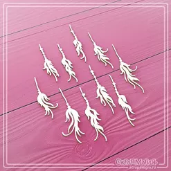 Чипборд "Макраме. Кисти и перья", 4,9х1,6 см (СкрапМагия)