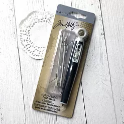 Нож макетный Tim Holtz со сменными лезвиями (Tim Holtz)