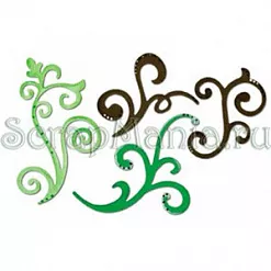 Набор форм для вырубки "Декоративные завитки" (Sizzix)