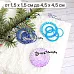 Нож "Игрушки на елку 3D. Серединка", 4,5х4,5 см (ScrapMania)