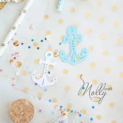 Нож для вырубки "Якорь фактурный"  (Fleur-design)