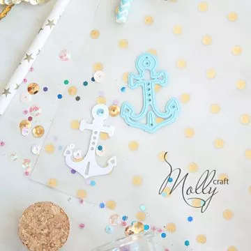 Нож для вырубки "Якорь фактурный"  (Fleur-design)