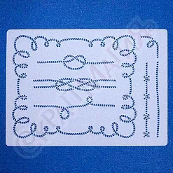 Трафарет 14х20 см "Канат. Рамки, узлы, бордюры" (СкрапМагия) Трафарет 14х20 см "Канат. Рамки, узлы, бордюры" (СкрапМагия)