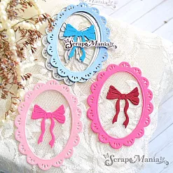 Нож "Рамка принцессы и бант", 5,9х7,8 см (ScrapMania)