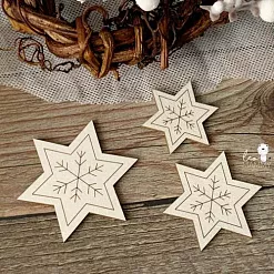 Чипборд "Пряничные звездочки", 3,9 см (LeoMammy) Чипборд "Пряничные звездочки", 3,9 см (LeoMammy)