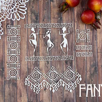 Чипборд "Египетский набор 2462", 9,9х4,6 см (Fantasy)