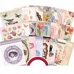 Набор бумажных карточек "Винтажные кружева" 