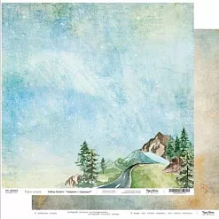 Бумага 30х30 см "Наедине с природой. Горы зовут" (PaperHome)