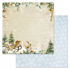 Бумага "Дачный Новый Год. Пушистый снег" (ScrapMania)