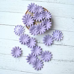 Набор бумажных цветов "Ромашка. Сиреневый", 20 шт (Китай)