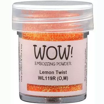 Пудра для эмбоссинга полупрозрачная "Lemon Twist. Лимонный твист" (WOW)