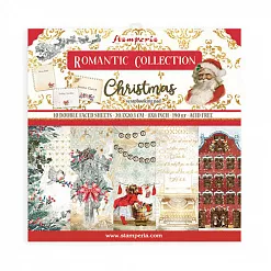 Набор бумаги 20х20 см "Romantic Christmas" (Stamperia)