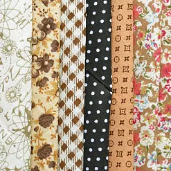 Набор ткани "Бежевые узоры" Набор ткани "Бежевые узоры"