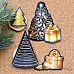 Набор высечек из бумаги "Фономикс. Новогодний. Ночь", 39 шт (ScrapMania)