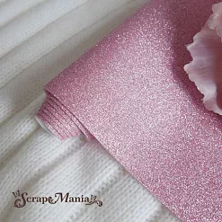 Отрез экокожи 30х69 см "Глиттерный. Розовый" (Pty Италия)