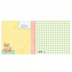 Бумага 15х15 см "Веселое настроение. Мишка и книжка" (АртУзор)