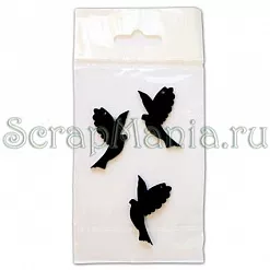 Набор украшений из акрила "Голубь" Набор украшений из акрила "Голубь"