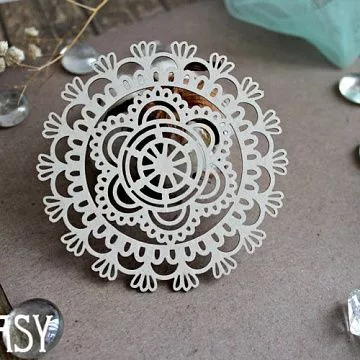 Чипборд "Салфетка 1107", 8,5х8,5 см (Fantasy)