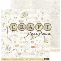 Бумага "Зимний ангел. Тёплый плед" (CraftPaper)