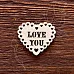 Украшение из чипборда "Сердце. Love You" (AL) Украшение из чипборда "Сердце. Love You" (AL)