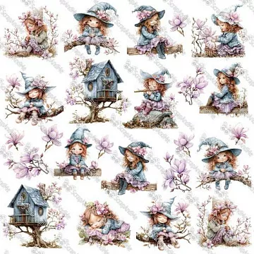 Бумага 30х30 см "Sunday Morning. Girls 2" (ScrapAndMe)