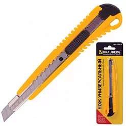 Нож канцелярский  "Standard мини" со сменными лезвиями (Brauberg)