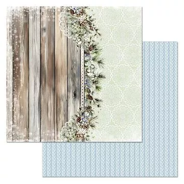 Бумага "Снежные сказки. Связанные крючком" (ScrapMania)