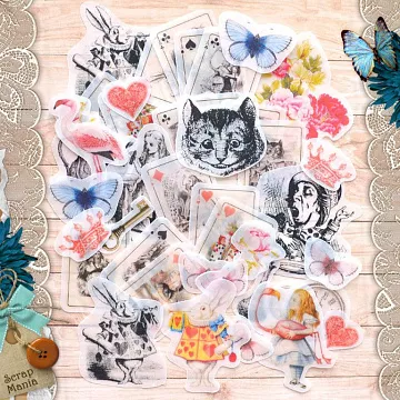 Набор высечек из веллума "Алиса в сказке. Средний" (ScrapMania)