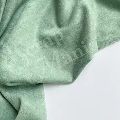 Отрез замши 30х70 см "Двусторонний. Светло-зеленый" (ScrapZefir)