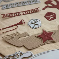 Набор ножей для вырубки и тиснения "СССР" (Scrapfriend) Набор ножей для вырубки и тиснения "СССР" (Scrapfriend)